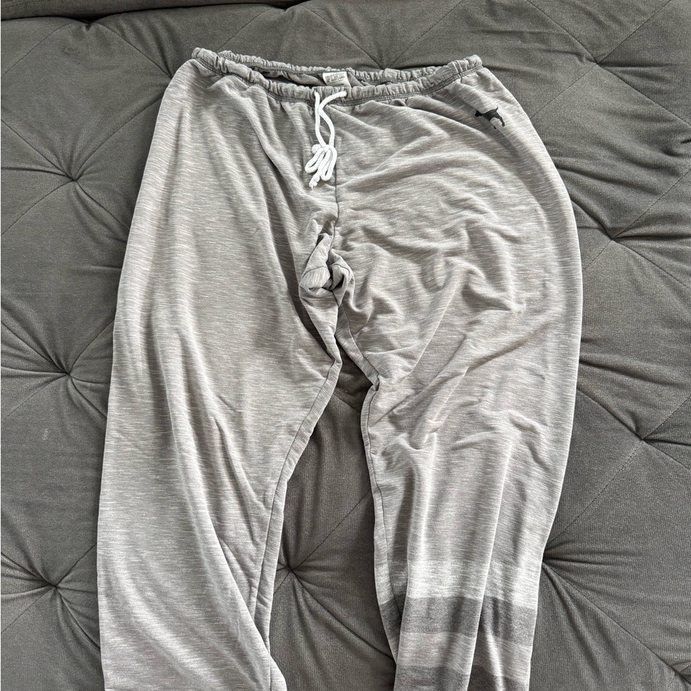 PINK Victoria's Secret Light Gray Joggers